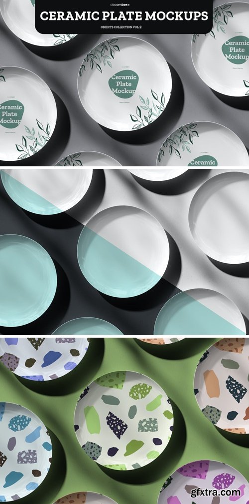Ceramic Dinner/Dessert Plate Mockups vol.2 VJB86D2 Ceramic Dinner/Dessert Plate Mockups vol.2 VJB86D2