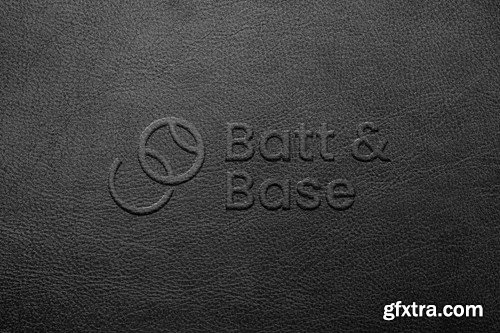 Pressed Leather Luxury Logo Mockup GFLKA8F Pressed Leather Luxury Logo Mockup GFLKA8F