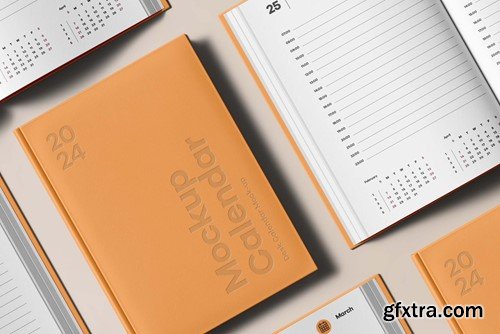 Calendar Book Cover Mock-up N53T2DZ