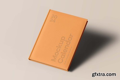 Calendar Book Cover Mock-up N53T2DZ