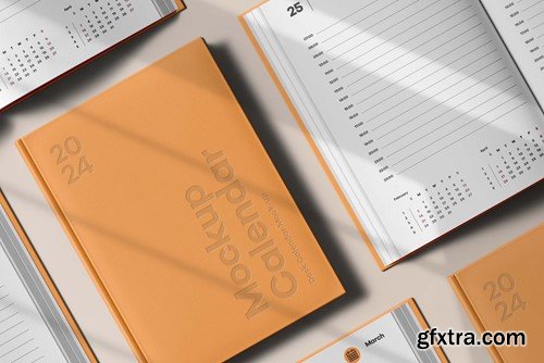 Calendar Book Cover Mock-up N53T2DZ