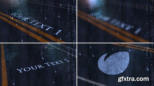 Videohive Rainy Title and Logo Opener 48815630