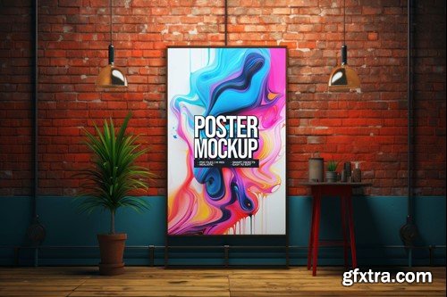 Wall Poster Mockup SEQZT76 Wall Poster Mockup SEQZT76