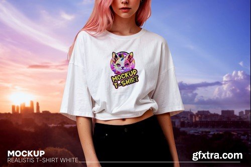 T shirt White Women Models VCY9BKA