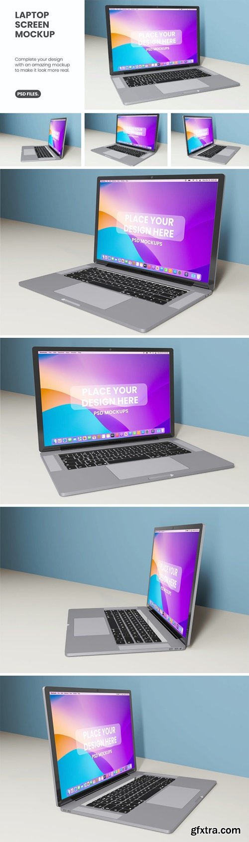 Laptop on background mockup TW8X57U