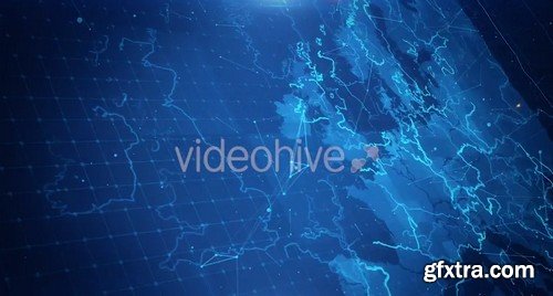 Videohive - Map of The Europe With The Animated Background 18212588