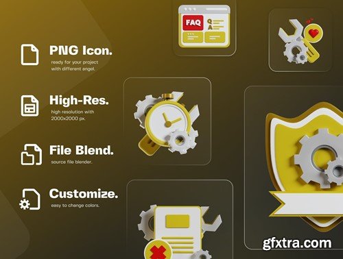 Customer Service 3D Illustration V2 95J3MSZ