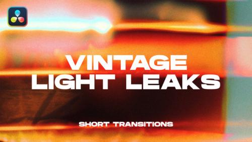 Videohive - Vintage Light Leaks Transitions | DaVinci Resolve - 48471366 - 48471366
