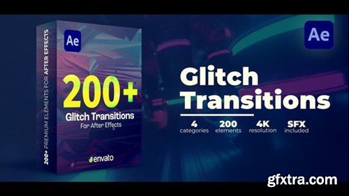 Videohive Glitch Transitions 48875751