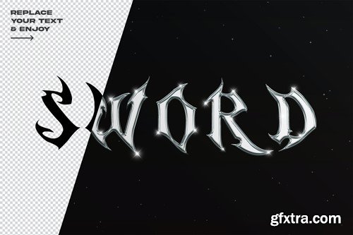 Sword Metal Layer Style Text Effect Text Effect 6EWDBHQ