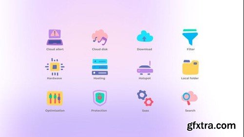 Videohive Cloud Computing - Icons Set 48918296 Videohive Cloud Computing - Icons Set 48918296
