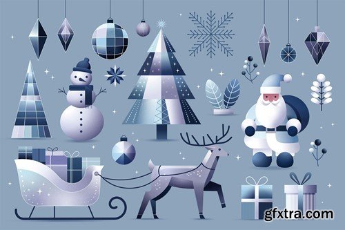 Winter Wonderland Christmas Illustration Set LS6VS98