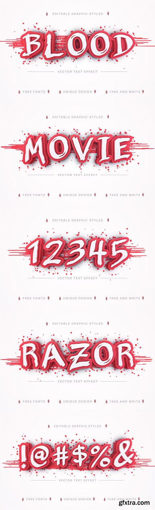 Bloody Movie - Editable Text Effect, Font Style