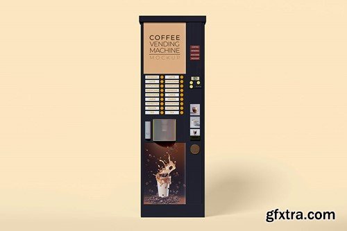 Coffee Vending Machine Mockup Set N9544R3 Coffee Vending Machine Mockup Set N9544R3