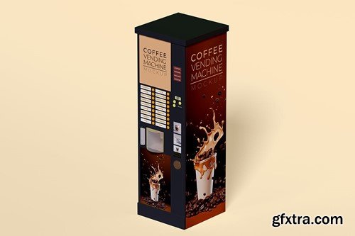 Coffee Vending Machine Mockup Set N9544R3 Coffee Vending Machine Mockup Set N9544R3