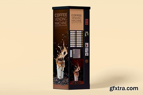 Coffee Vending Machine Mockup Set N9544R3 Coffee Vending Machine Mockup Set N9544R3