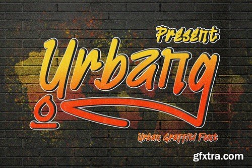 Urbang - Urban Graffiti Font GXWN67C