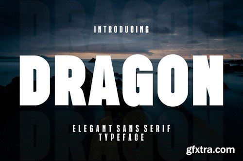DRAGON Elegant Sans Serif Typeface REBY4WK DRAGON Elegant Sans Serif Typeface REBY4WK