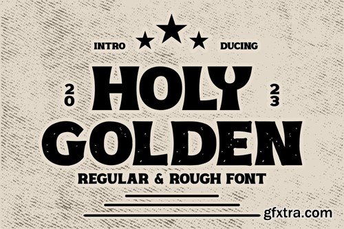 Holy Golden - Bold Retro And Classic Font BZ547AH Holy Golden - Bold Retro And Classic Font BZ547AH