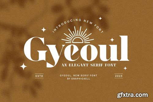 Gyeoul Elegant Serif Font Typeface 5N6YW73