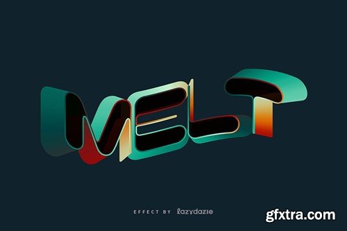 Bright Wavy Vector Text Effect Mockup CFKPMCH