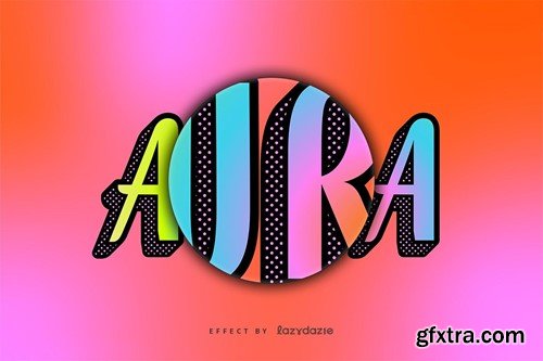 Bold & Colourful Text Effect Mockup J9EBSLL