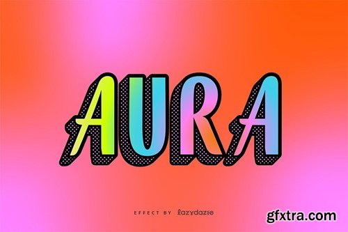 Bold & Colourful Text Effect Mockup J9EBSLL