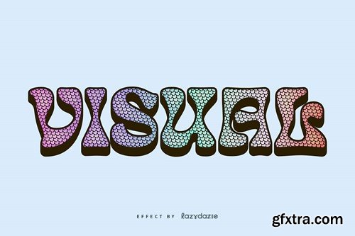 Colourful Bold Vector Text Effect Mockup 9USJT7C