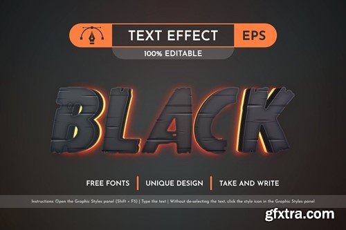 Night - Editable Text Effect, Font Style ZBHYUYA