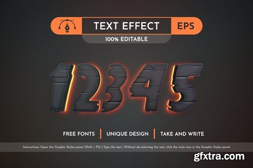 Night - Editable Text Effect, Font Style ZBHYUYA
