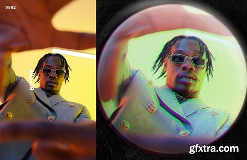 Blurred Fisheye Lens Photoshop Effect RETMGT7