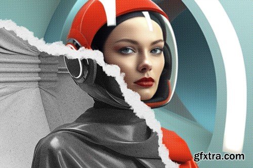 Ripped Magazine Photo Effect YAEQXSA