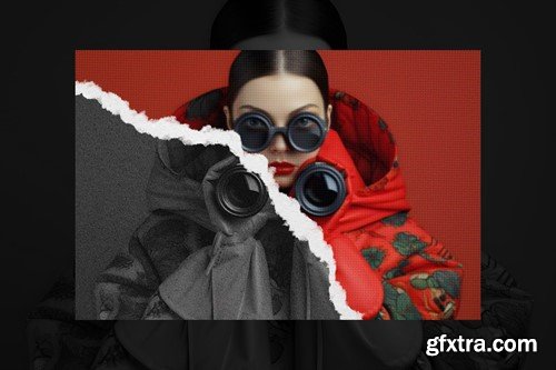 Ripped Magazine Photo Effect YAEQXSA