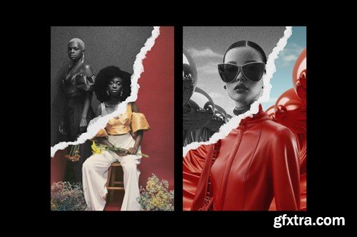 Ripped Magazine Photo Effect YAEQXSA