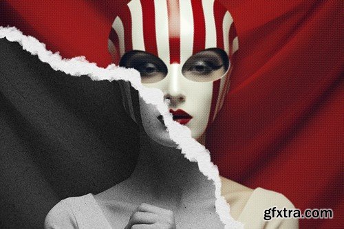 Ripped Magazine Photo Effect YAEQXSA