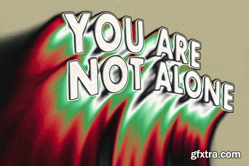 Not Alone Melting Text PSD Template L7CKNZZ Not Alone Melting Text PSD Template L7CKNZZ