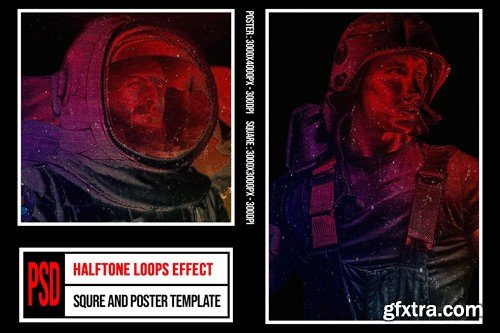 Square & Poster - Halftone Loops Effects Z8JGAUV