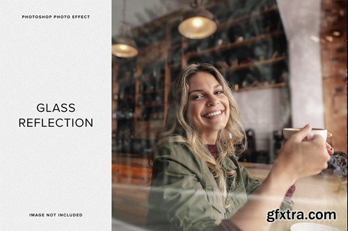 Glass Reflection Image Effect Mockup 3LLU4GE Glass Reflection Image Effect Mockup 3LLU4GE