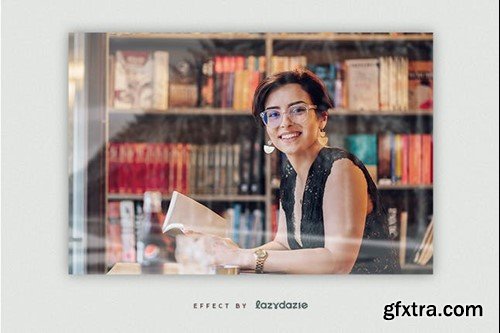 Glass Reflection Image Effect Mockup 3LLU4GE Glass Reflection Image Effect Mockup 3LLU4GE