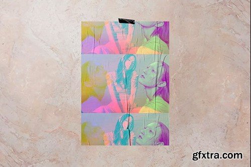 Triple Exposure Glitch PSD Photo Effect FF4LHG3