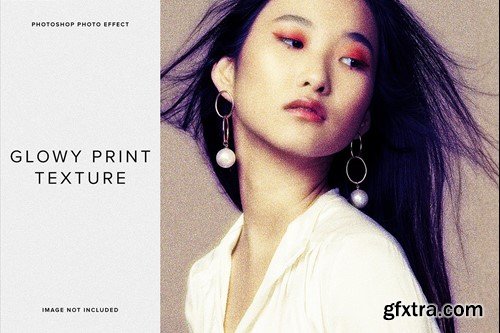 Glowy Print Texture PSD Photo Effect XX86K9Z
