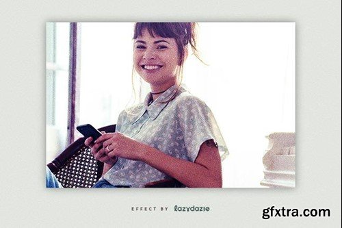 Glowy Print Texture PSD Photo Effect XX86K9Z