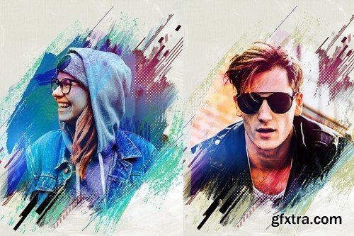 Abstract Art Portrait Photo Effect L7A2YMN