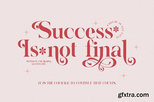 Hubein Kamaru Elegant Ligature Serif Font Typeface 6P4NB5N