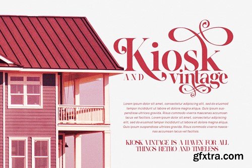 Hubein Kamaru Elegant Ligature Serif Font Typeface 6P4NB5N