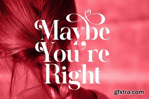 Hubein Kamaru Elegant Ligature Serif Font Typeface 6P4NB5N