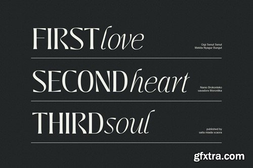 Jedira - Modern Branding Logo font 6XBL354