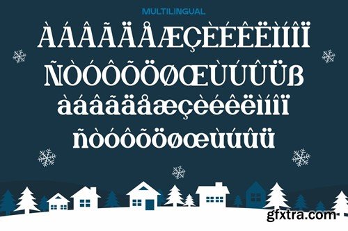 Frizen Land - Modern Christmas Font T3SDF6U