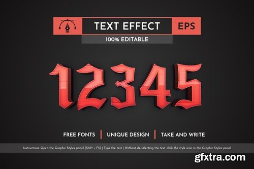Blade - Editable Text Effect, Font Style AXFM3BN Blade - Editable Text Effect, Font Style AXFM3BN