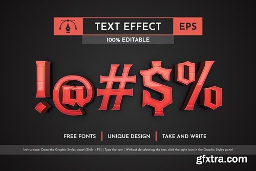 Blade - Editable Text Effect, Font Style AXFM3BN Blade - Editable Text Effect, Font Style AXFM3BN